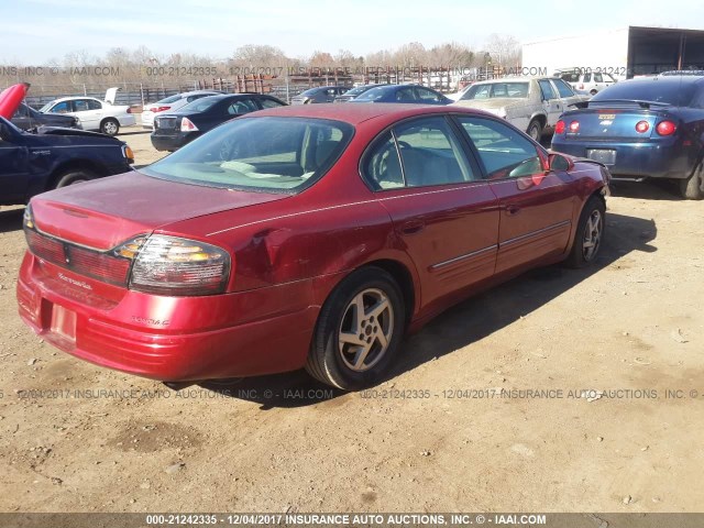 1G2HX52K14U222267 - 2004 PONTIAC BONNEVILLE SE RED photo 4