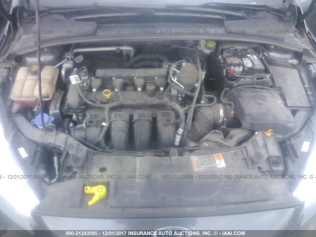 1FADP3E22GL255109 - 2016 FORD FOCUS S GRAY photo 10