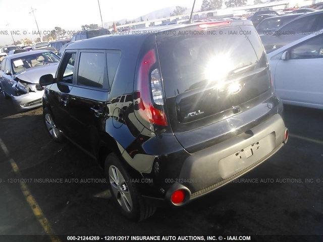 KNDJN2A23G7384357 - 2016 KIA SOUL BLACK photo 3