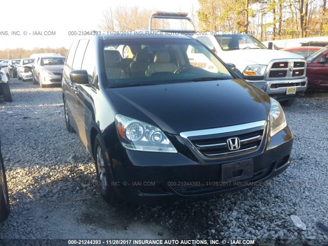 5FNRL38727B050802 - 2007 HONDA ODYSSEY EXL შავი ფოტო 1