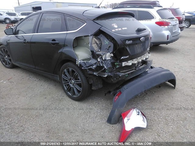 1FADP3N23DL234104 - 2013 FORD FOCUS TITANIUM BLACK photo 6