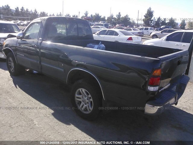 5TBKT44161S151412 - 2001 TOYOTA TUNDRA SR5 BLACK photo 3