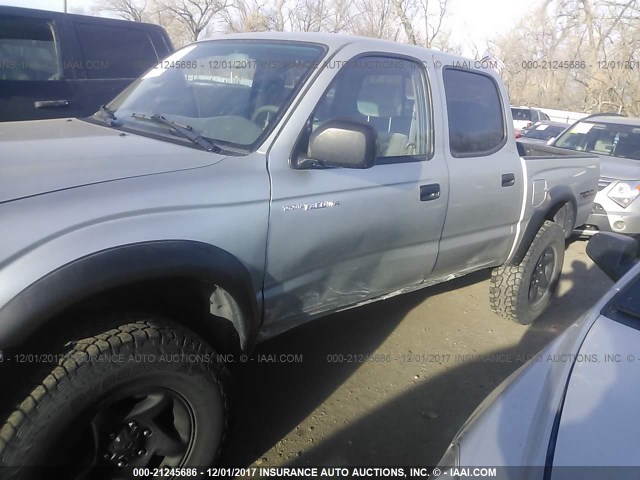 5TEHN72N53Z217344 - 2003 TOYOTA TACOMA DOUBLE CAB 银色 照片 6