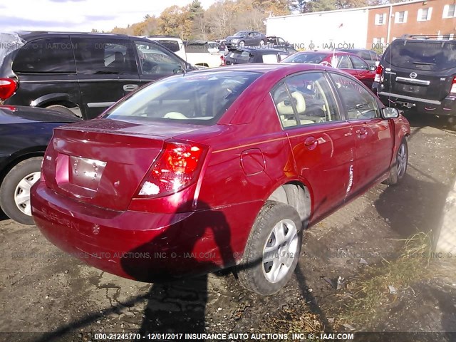 1G8AJ55F46Z161476 - 2006 SATURN ION LEVEL 2 RED photo 4