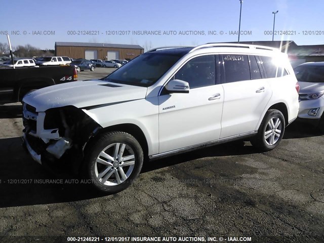 4JGDF7CE3EA295155 - 2014 MERCEDES-BENZ GL 450 4MATIC WHITE photo 2