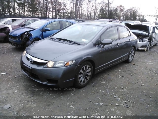 2HGFA16929H314312 - 2009 HONDA CIVIC EXL 灰色 照片 2