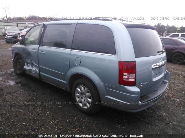 2A4RR4DE6AR166101 - 2010 CHRYSLER TOWN & COUNTRY LX BLUE photo 3