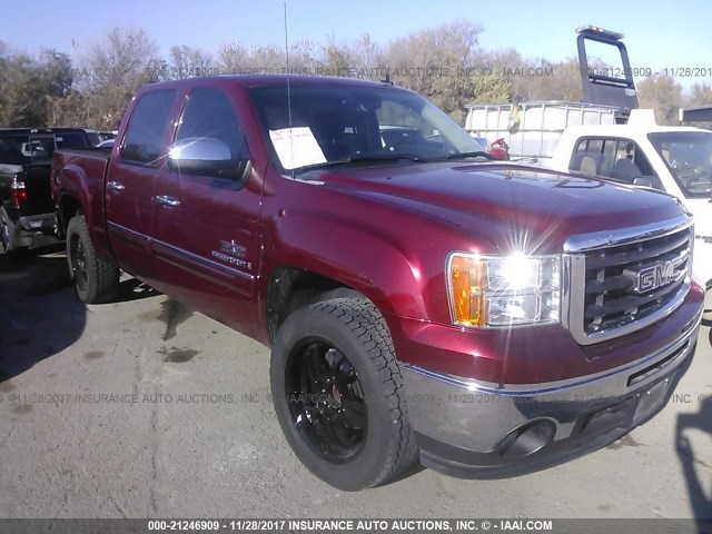 3GTEC23059G264182 - 2009 GMC SIERRA C1500 SLE BURGUNDY photo 1