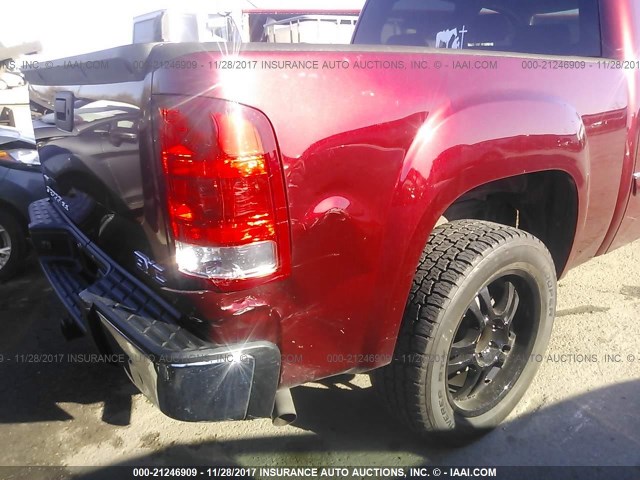 3GTEC23059G264182 - 2009 GMC SIERRA C1500 SLE BURGUNDY photo 6