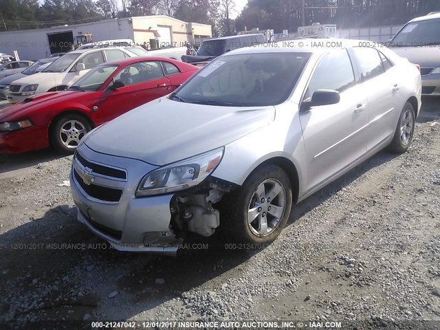 1G11B5SA1DF341940 - 2013 CHEVROLET MALIBU LS SILVER photo 2