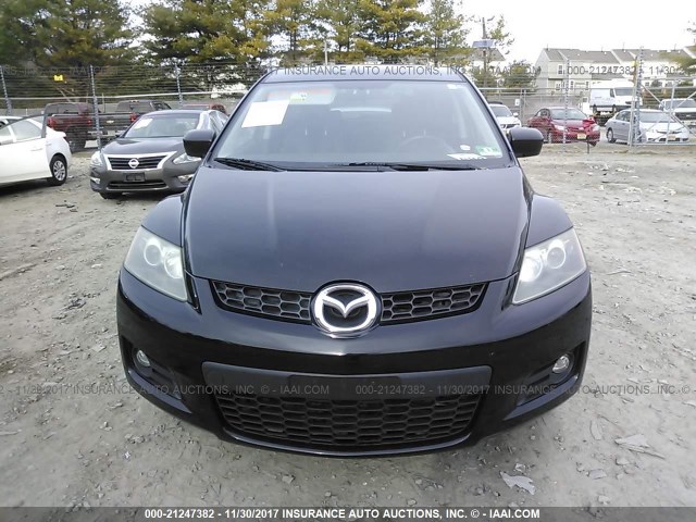 JM3ER29L380212883 - 2008 MAZDA CX-7 BLACK photo 6