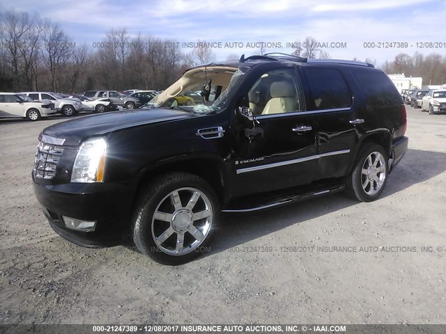 1GYFK63828R162867 - 2008 CADILLAC ESCALADE LUXURY შავი ფოტო 2