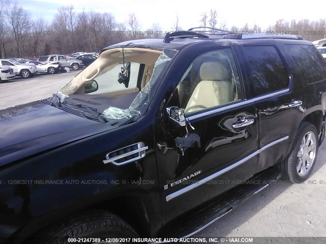 1GYFK63828R162867 - 2008 CADILLAC ESCALADE LUXURY შავი ფოტო 6