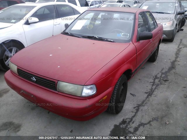 1N4EB31P2RC752930 - 1994 NISSAN SENTRA E/XE/GXE/LE RED photo 2