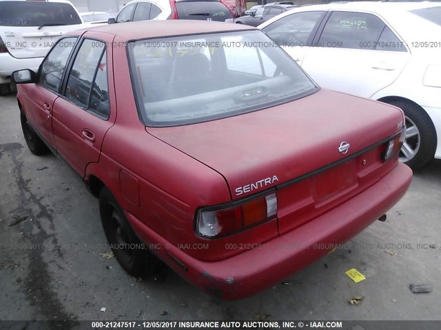 1N4EB31P2RC752930 - 1994 NISSAN SENTRA E/XE/GXE/LE RED photo 3