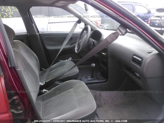 1N4EB31P2RC752930 - 1994 NISSAN SENTRA E/XE/GXE/LE RED photo 5