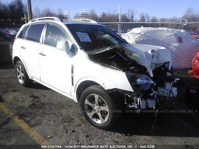 3GNAL3EK7DS582420 - 2013 CHEVROLET CAPTIVA LT WHITE photo 1