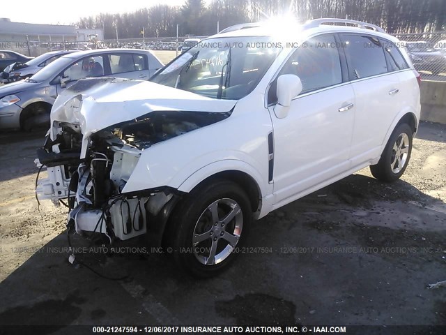 3GNAL3EK7DS582420 - 2013 CHEVROLET CAPTIVA LT WHITE photo 2