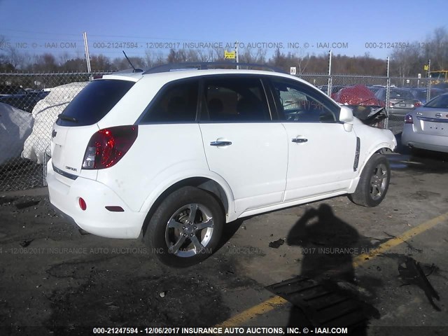 3GNAL3EK7DS582420 - 2013 CHEVROLET CAPTIVA LT WHITE photo 4