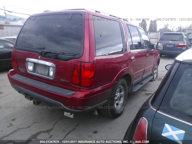 5LMFU28L9WLJ08383 - 1998 LINCOLN NAVIGATOR 红色 照片 4