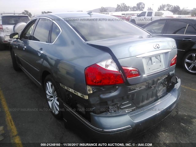 JNKAY01F18M650314 - 2008 INFINITI M35 SPORT BLUE photo 3