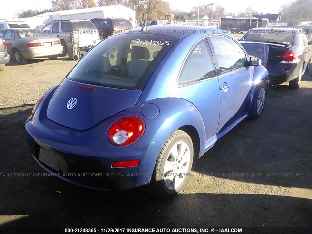 3VWRW31C78M526776 - 2008 VOLKSWAGEN NEW BEETLE S/SE BLUE photo 4