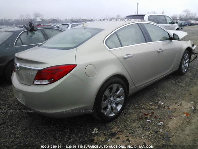 2G4GS5EK0C9149885 - 2012 BUICK REGAL PREMIUM GOLD photo 4