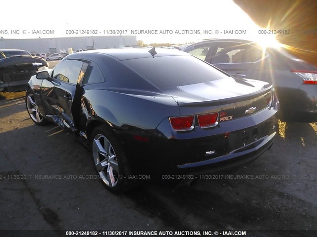 2G1FT1EW6A9222904 - 2010 CHEVROLET CAMARO SS BLUE photo 3