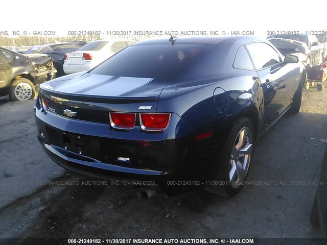 2G1FT1EW6A9222904 - 2010 CHEVROLET CAMARO SS BLUE photo 4