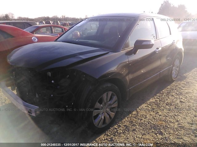 5J8TB2H25CA001945 - 2012 ACURA RDX BLACK photo 2