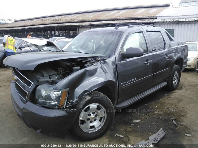 3GNMCEE03BG184435 - 2011 CHEVROLET AVALANCHE LS BLACK photo 2