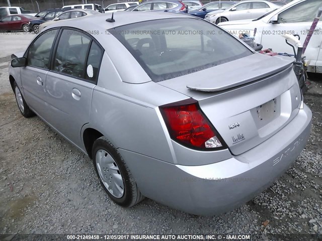 1G8AJ55F27Z139591 - 2007 SATURN ION LEVEL 2 SILVER photo 3