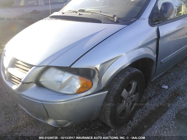 2D4GP44L65R164665 - 2005 DODGE GRAND CARAVAN SXT Light Blue photo 6