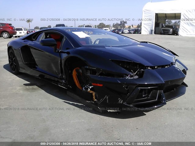 ZHWUC1ZDXDLA01708 - 2013 LAMBORGHINI AVENTADOR BLACK photo 1