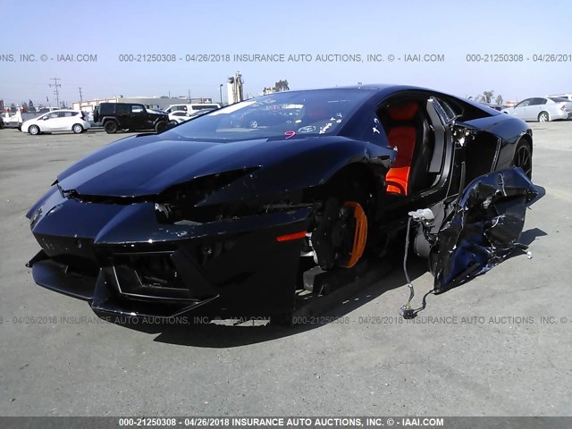 ZHWUC1ZDXDLA01708 - 2013 LAMBORGHINI AVENTADOR BLACK photo 2