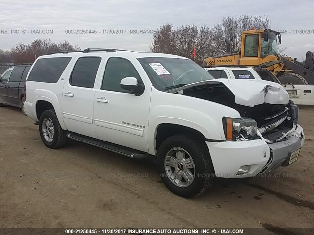 1GNFK26309R257273 - 2009 CHEVROLET SUBURBAN K1500 LT WHITE photo 1