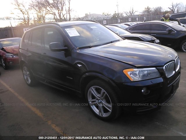 5UXWX7C59CL735728 - 2012 BMW X3 XDRIVE35I BLACK photo 1