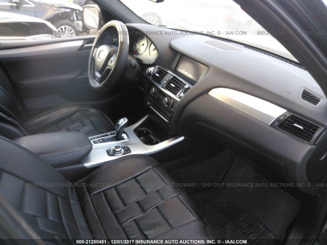 5UXWX7C59CL735728 - 2012 BMW X3 XDRIVE35I BLACK photo 5