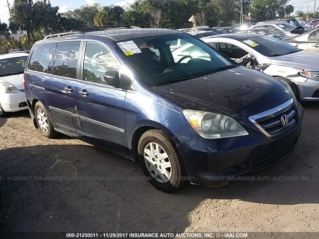 5FNRL38217B025779 - 2007 HONDA ODYSSEY LX Dark Blue photo 1