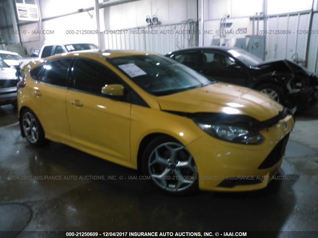 1FADP3L94DL185849 - 2013 FORD FOCUS ST YELLOW photo 1