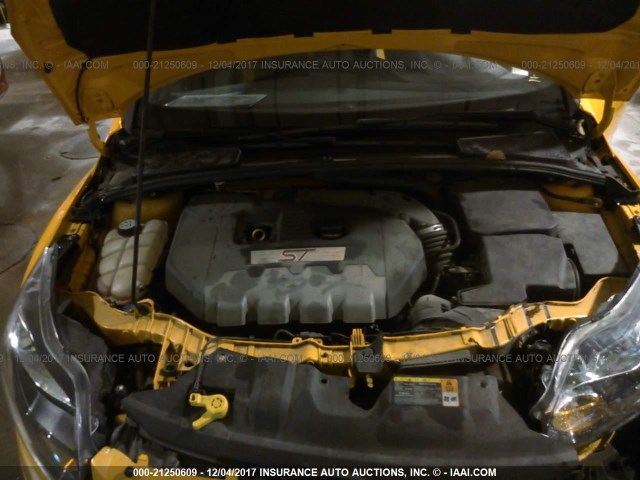 1FADP3L94DL185849 - 2013 FORD FOCUS ST YELLOW photo 10