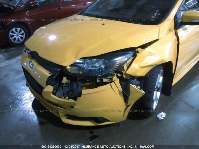 1FADP3L94DL185849 - 2013 FORD FOCUS ST YELLOW photo 6