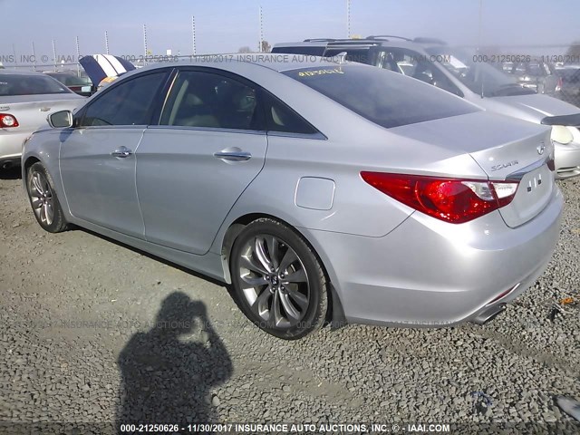 5NPEC4AB0BH274227 - 2011 HYUNDAI SONATA SE/LIMITED SILVER photo 3