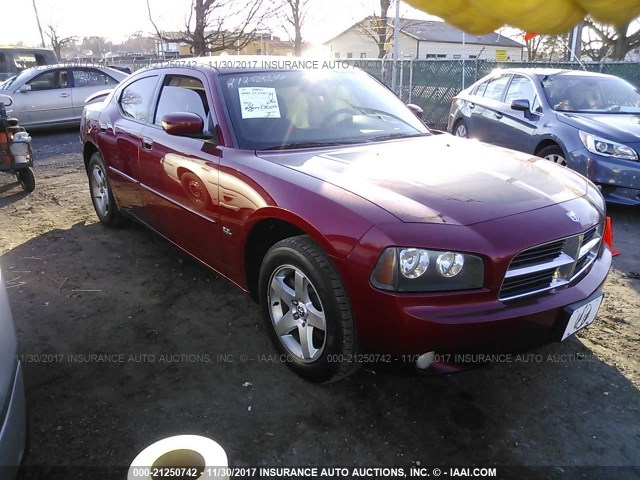 2B3CA3CV6AH239974 - 2010 DODGE CHARGER SXT BURGUNDY photo 1