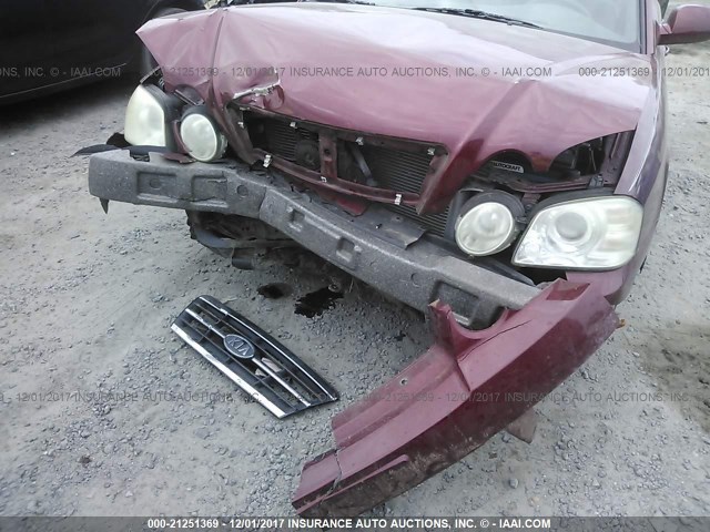 KNAGD126955433155 - 2005 KIA OPTIMA LX/EX BURGUNDY photo 6