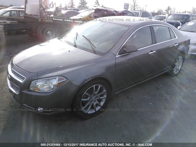 1G1ZG5E74CF135143 - 2012 CHEVROLET MALIBU LTZ 灰色 照片 2