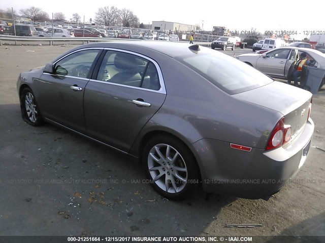 1G1ZG5E74CF135143 - 2012 CHEVROLET MALIBU LTZ 灰色 照片 3