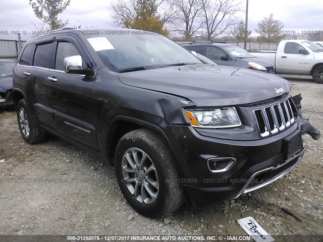 1C4RJFBG4FC115905 - 2015 JEEP GRAND CHEROKEE LIMITED GRAY photo 1