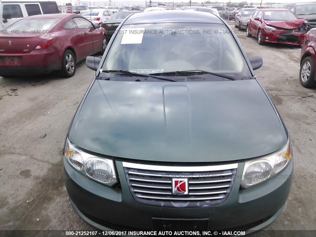 1G8AJ55F07Z153814 - 2007 SATURN ION LEVEL 2 GREEN photo 6