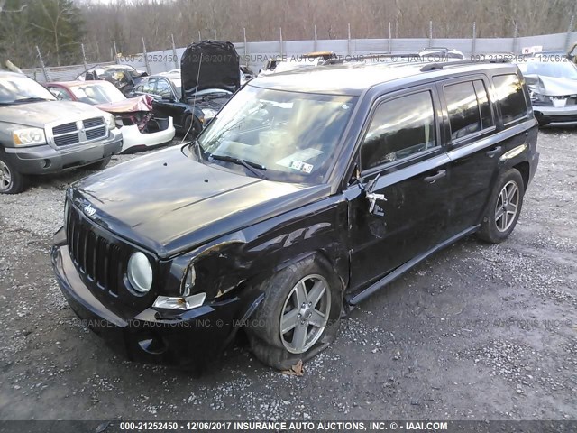 1J8FF28W28D765673 - 2008 JEEP PATRIOT SPORT BLACK photo 2